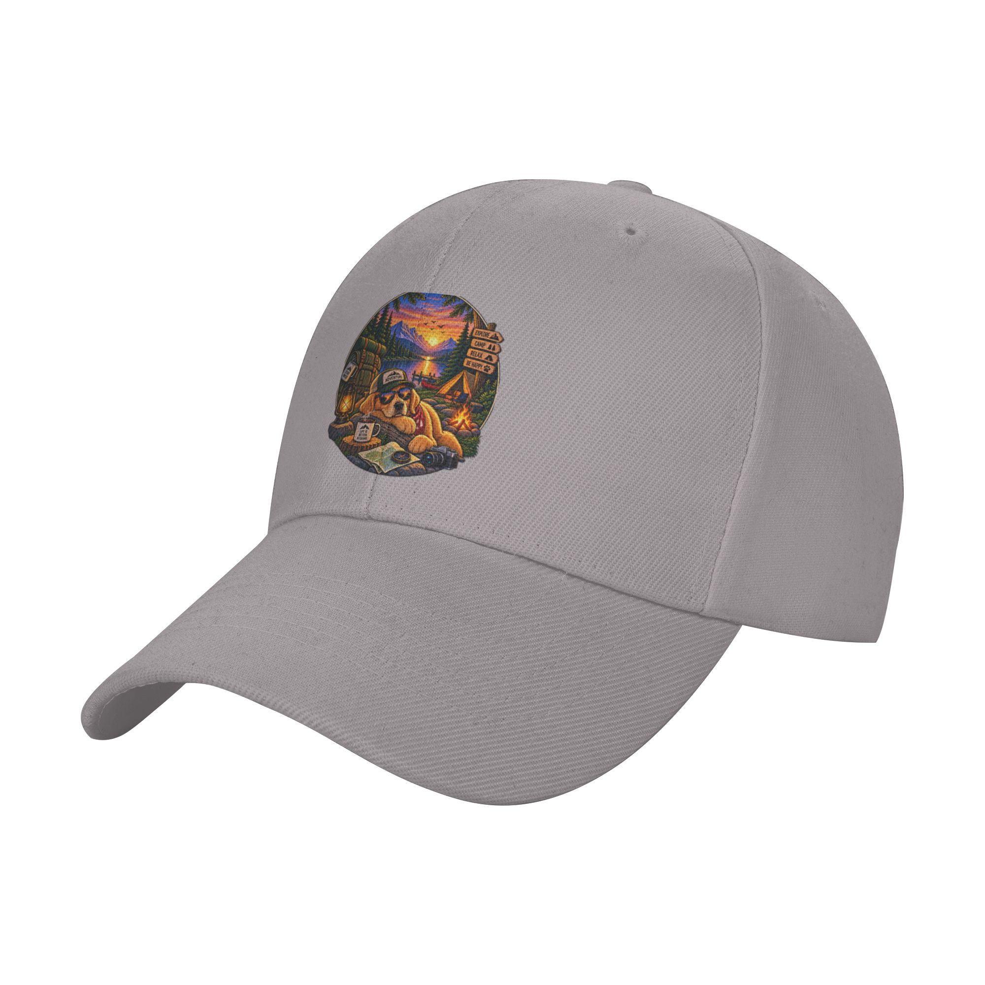 Outdoor Adventure Outfit - Boné de beisebol moderno com ilustração