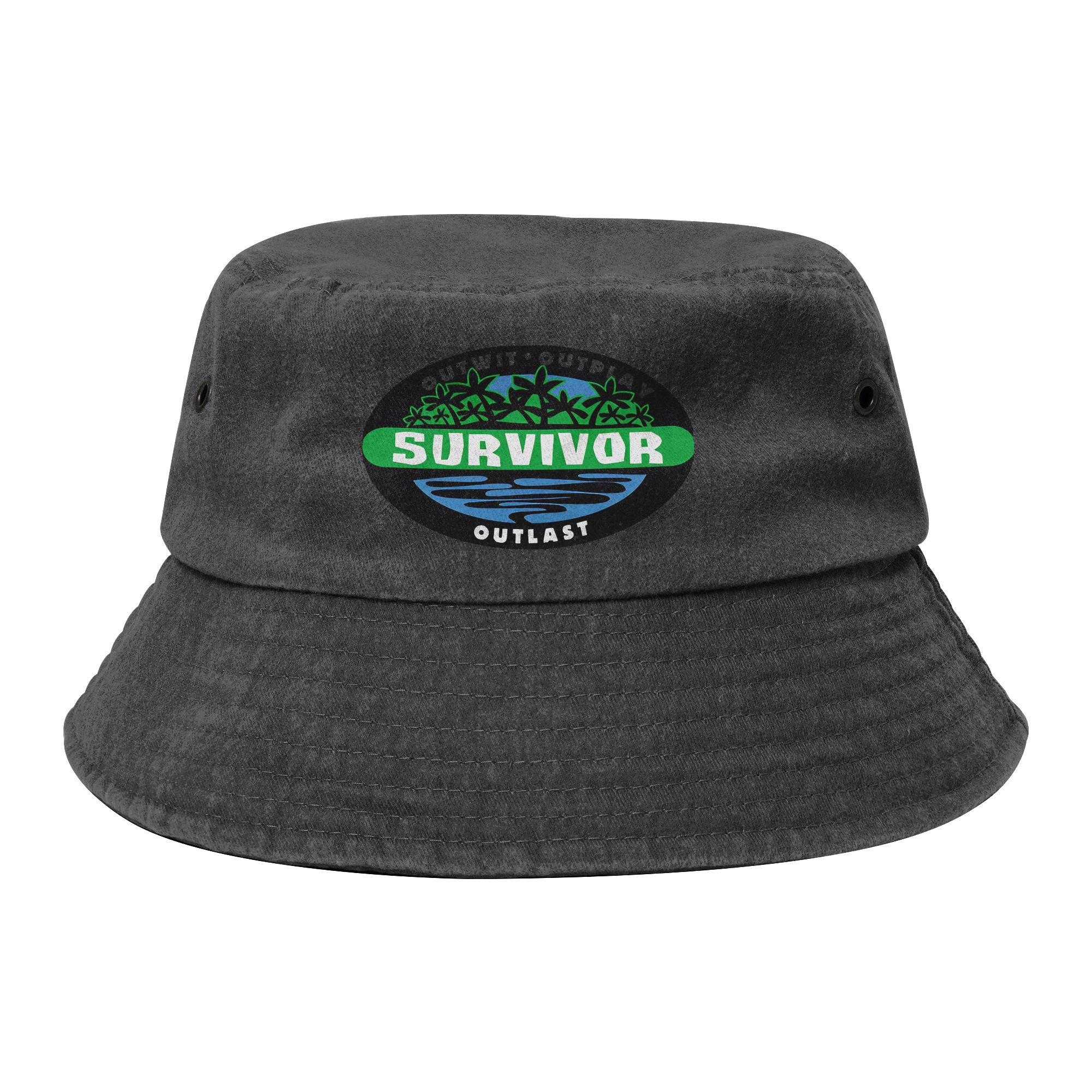 Outdoor Adventure And Travel Show - Chapéu Bucket Feminino de Jeans Desgastado