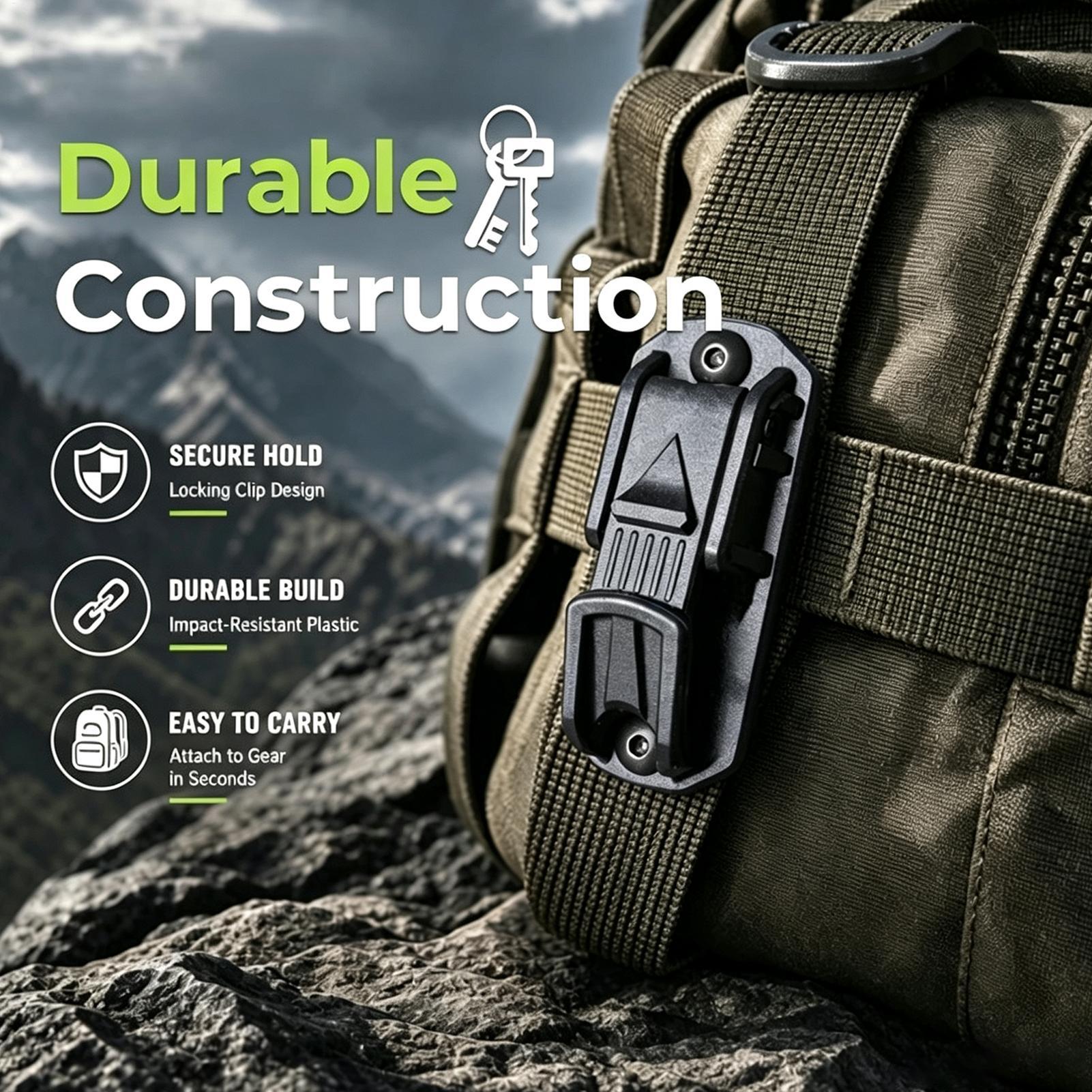 Clipe de cinto resistente, gan - Outdoor Adventure Backpack avaliação e preço