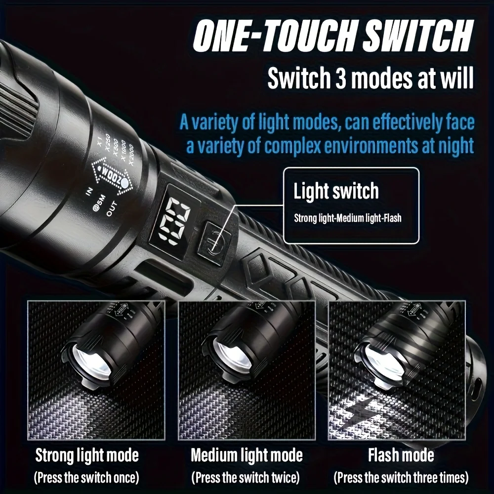 Lanterna tática led 2000lm, re - Outdoor Adventure Trips avaliação e preço