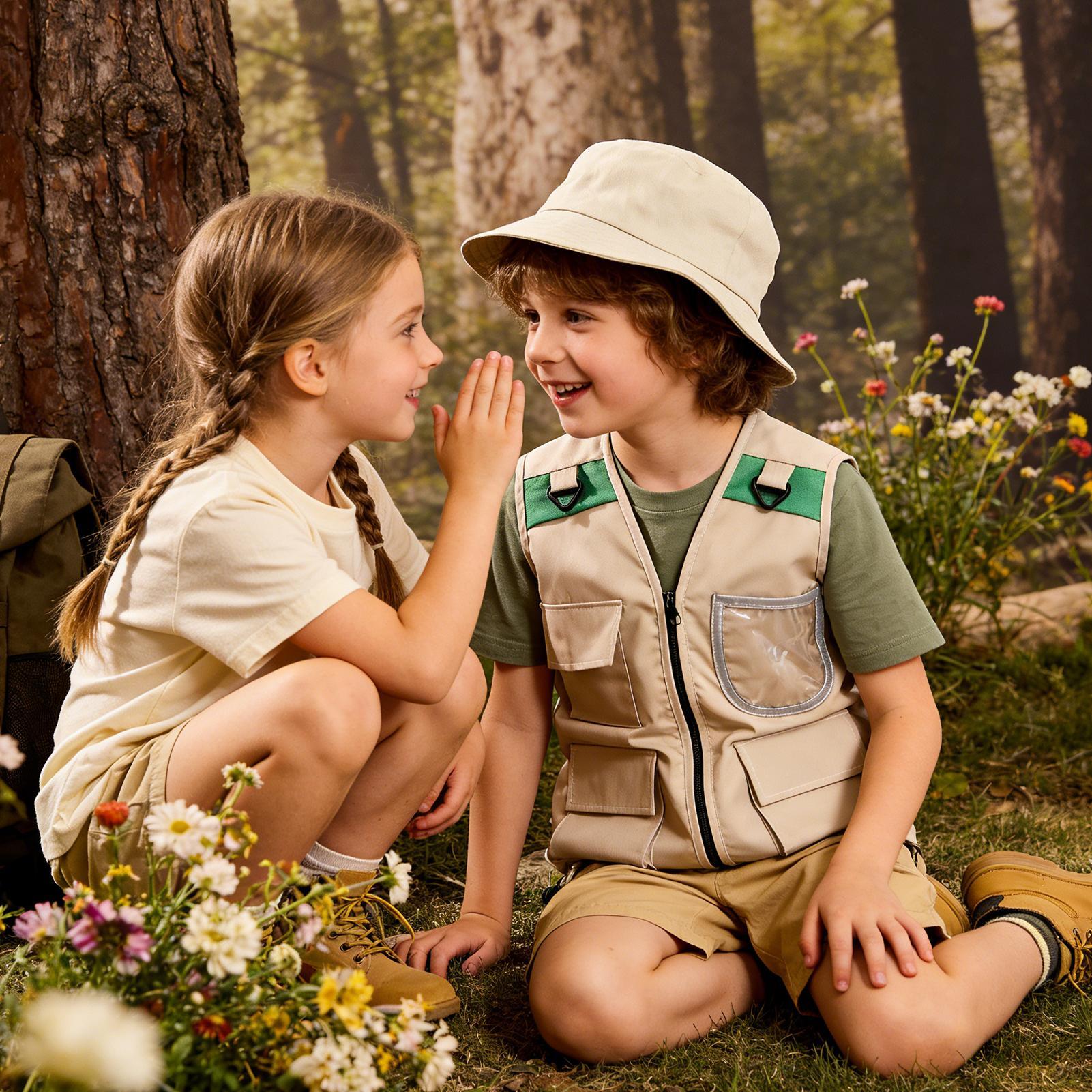 Colete e chapéu de explorador  - Outdoor Adventure Kit For Kids avaliação e preço