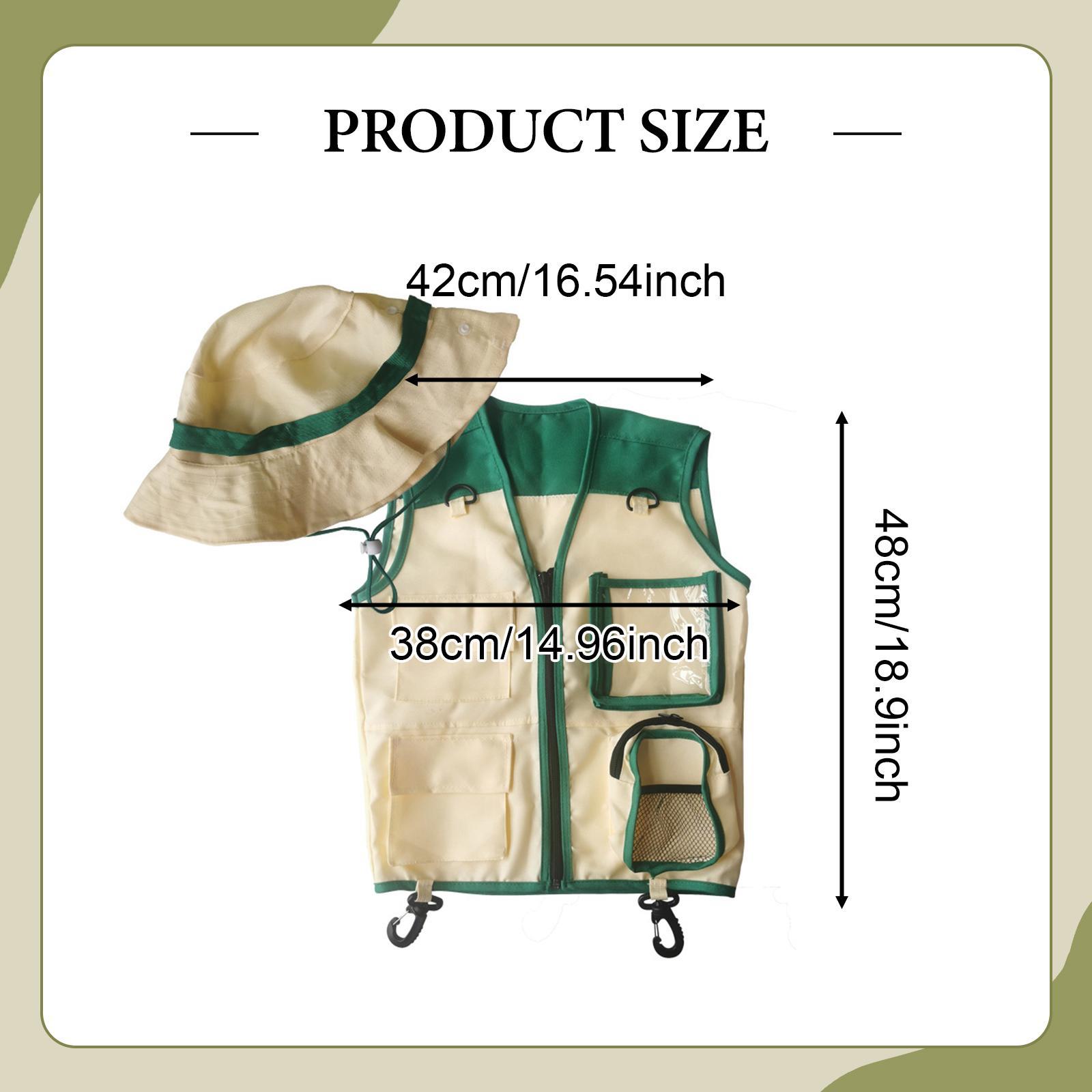 Colete e chapéu de explorador  - Outdoor Adventure Kit For Kids avaliação e preço